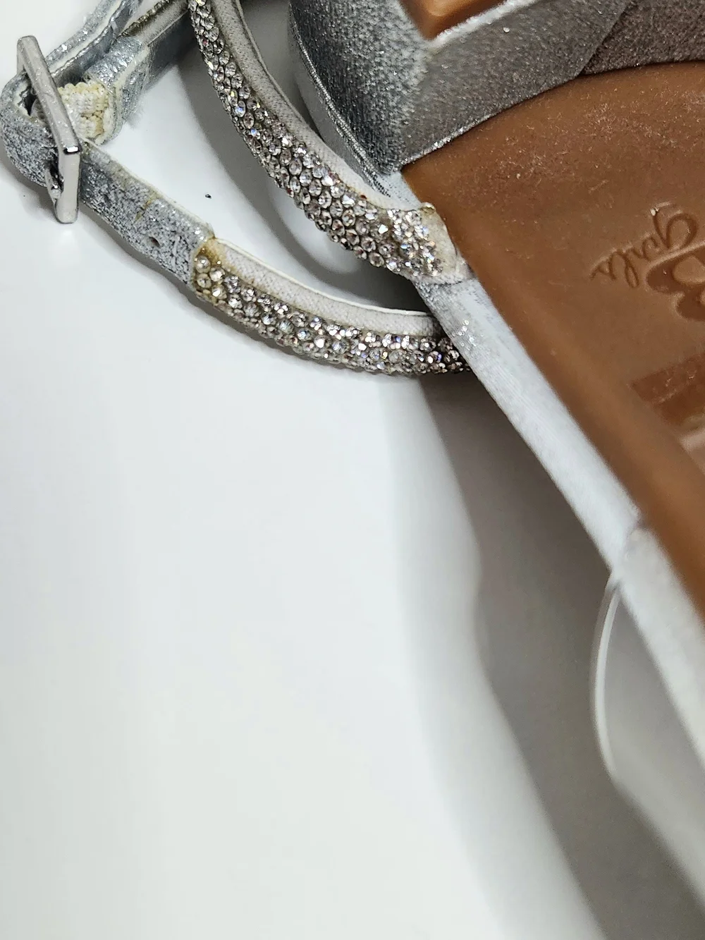 Girls Glitter Rhinestone Sandals